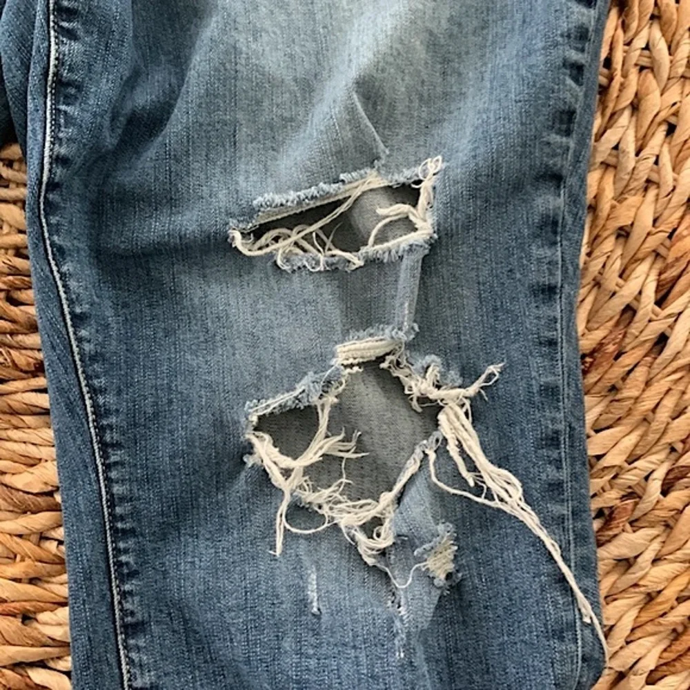 Torrid Distressed Crop Boyfriend Jean